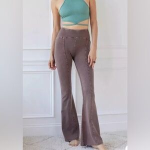 Urban outfitters brown flare leggings